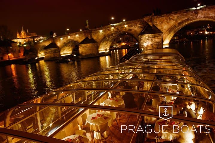 Prague Night Dinner Cruise: 3-Hour Vltava Buffet, Live Music & Castle Views photo 5