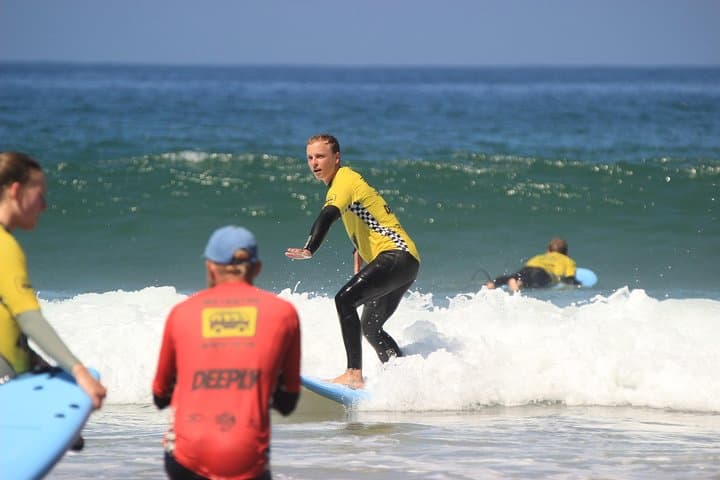 2-Hour Beginner Surf Lesson at Praia da Rocha, Portimão — Learn to Stand Up in Safe Waves photo 2