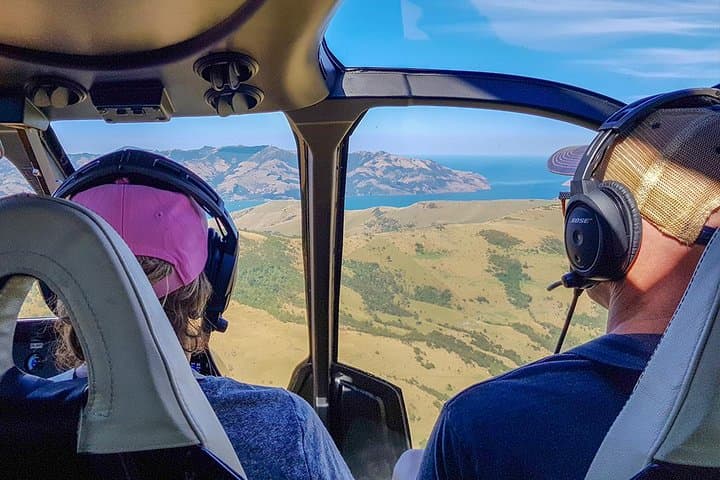 Scenic Helicopter Transfer from Christchurch to Akaroa — Banks Peninsula Views & Village Walk