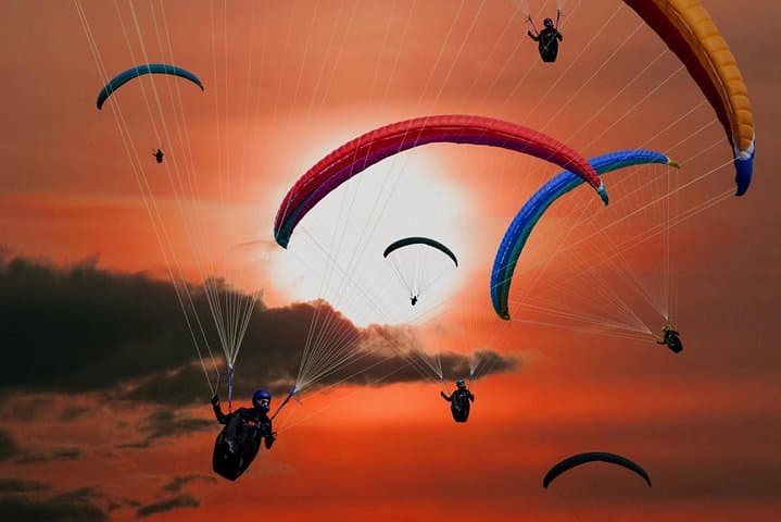 Sunset Paragliding Over Agafay Desert — Marrakech Tandem Flight photo 4