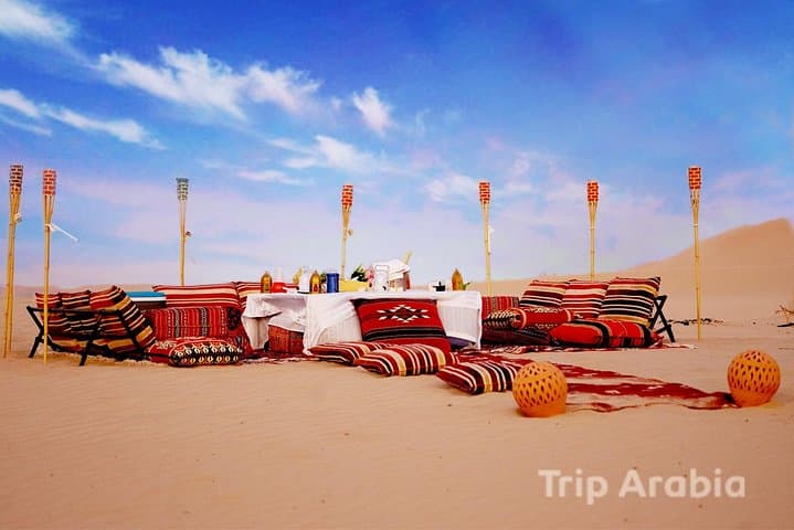 Abu Dhabi Private Desert Sunset Dune Dinner and Dune Bashing Experience photo 2