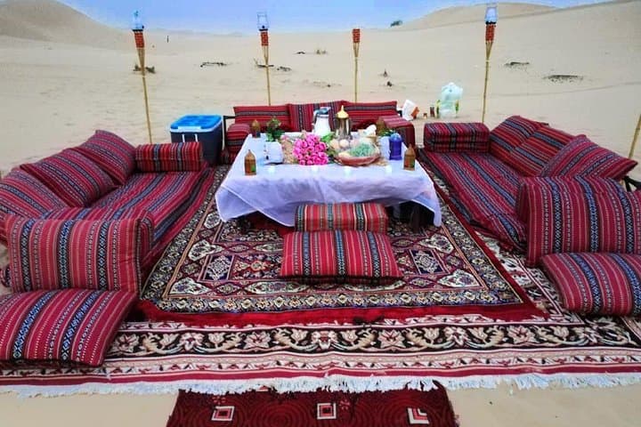 Abu Dhabi Private Desert Sunset Dune Dinner and Dune Bashing Experience photo 4