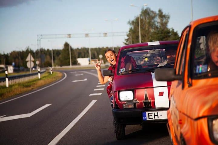 Pan Car Rally in Riga: Graffiti-Decorated Urban Karting Experience