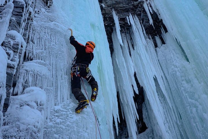 Arctic Ice Climbing Near Kiruna — Guided Intro to Vertical Ice