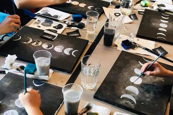 Paint Prague: Canvas Workshop with Local Wine in the Old Town photo 3