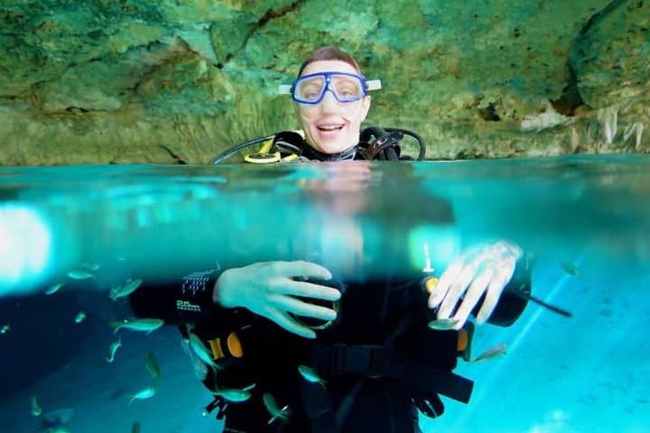 Cenote Diving in the Riviera Maya: Two-Tank Intro from Playa del Carmen