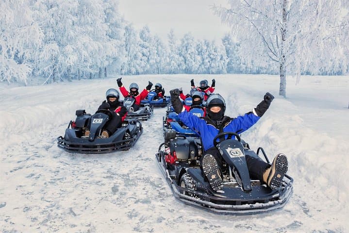 Arctic Ice Karting and Snowmobile Safari in Rovaniemi — Drive Frozen Tracks and Lakes photo 4