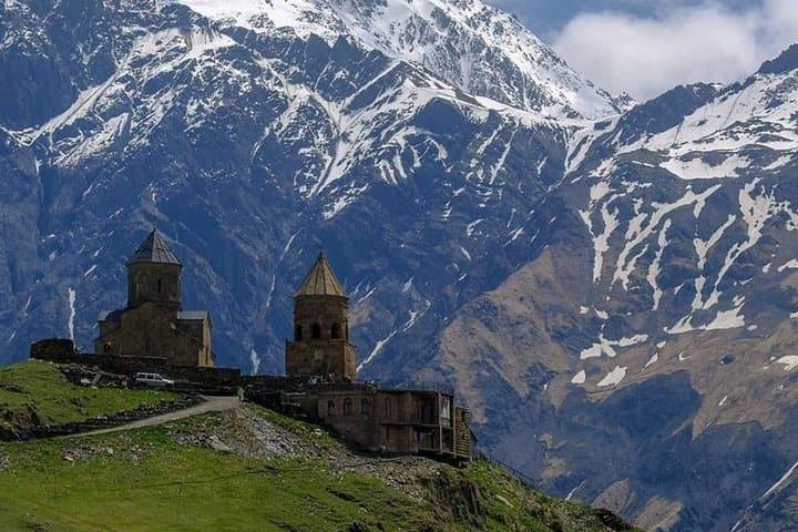 Kazbegi Full-Day Tour: Gergeti Trinity, Ananuri & Jvari Pass Panorama photo 5