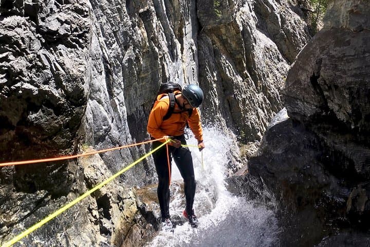 Banff Canyoning at Ghost Canyon — Full-Day Intermediate Canyoneering Adventure