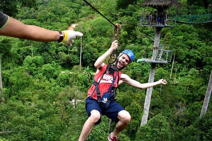Skyhawk Zipline Koh Samui: 10 Cables, 2km Jungle-to-Sea Flight
