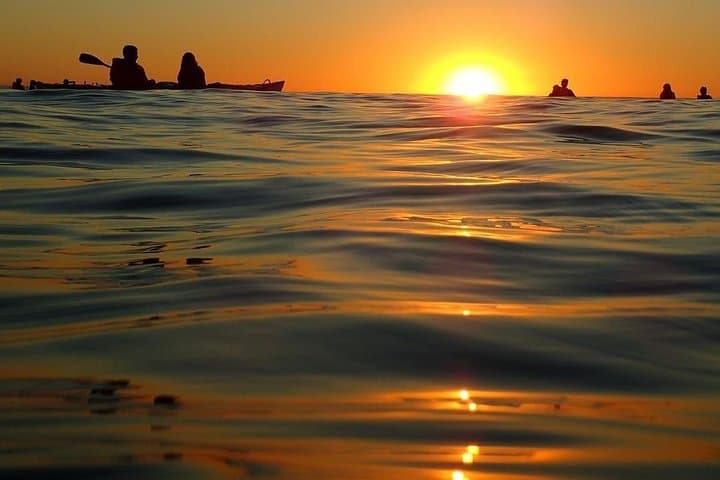 Sunset Sea Kayak Through Table Bay: Dolphins, Wrecks & Mountain Views
