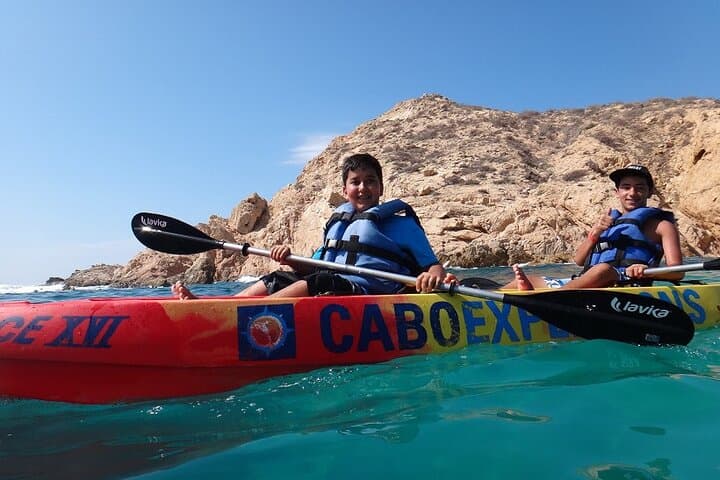 Kayak and Snorkel Lands End: Clear-Bottom Kayaks & Pelican Rock Adventure in Cabo
