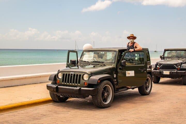 Cozumel Private Jeep Tour: Snorkel East‑Side Beaches, Tequila Ranch & Beach Club Lunch photo 2