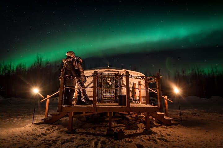 Fairbanks Dog Sledding & Aurora Viewing: Night Mush from a Yurt photo 3