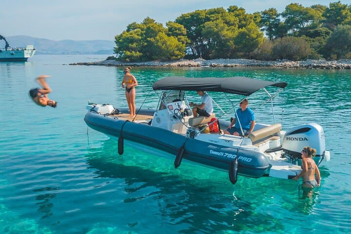 Private Boat Tour from Split or Trogir — Custom Full-Day Adriatic Charter
