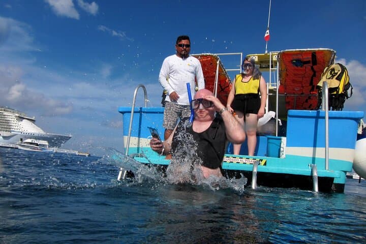Cozumel Glass-Bottom Boat Snorkel and Money Bar Beach Club Lunch photo 3