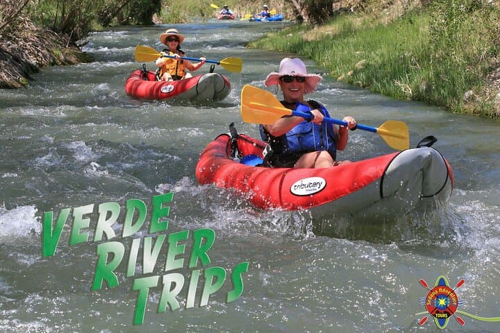 Inflatable Kayak Adventure on the Verde River from Camp Verde