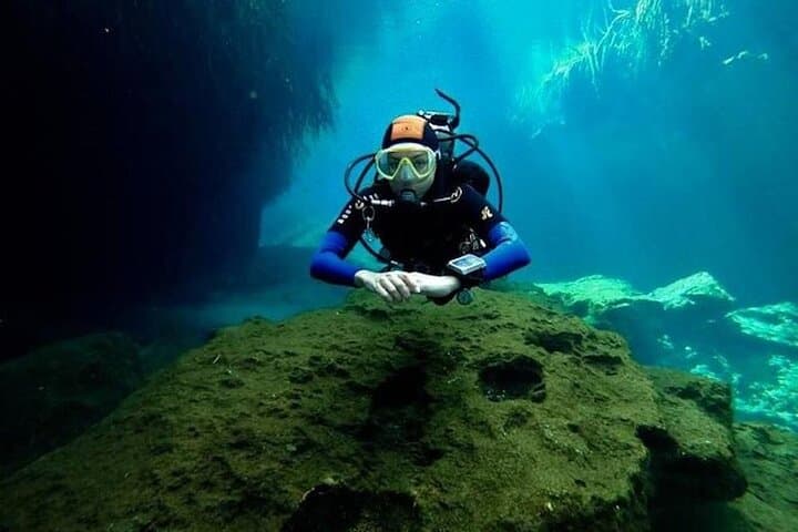Try Scuba Diving at Casa Cenote, Tulum — Intro Dive with Snacks