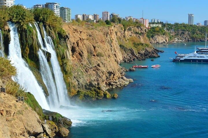 Half-Day Antalya Waterfall Boat Cruise — Swim the Lower Düden & Falezler Cliffs photo 5