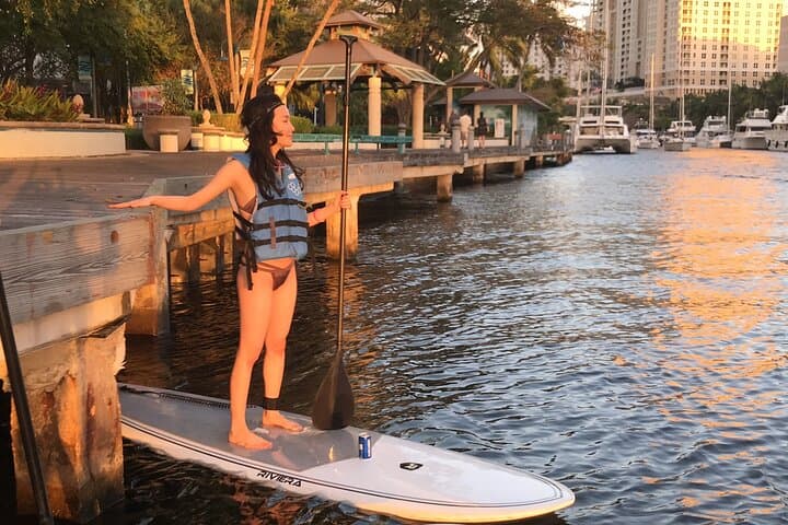 Sunset Paddleboard Tour on Las Olas New River, Fort Lauderdale