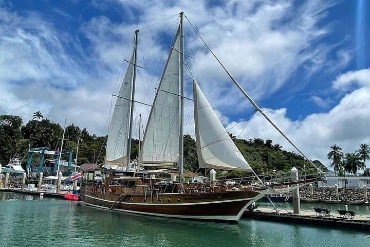 Manuel Antonio Gulet Cruise: 100-Foot Wooden Sailing Experience from Marina Pez Vela photo 1