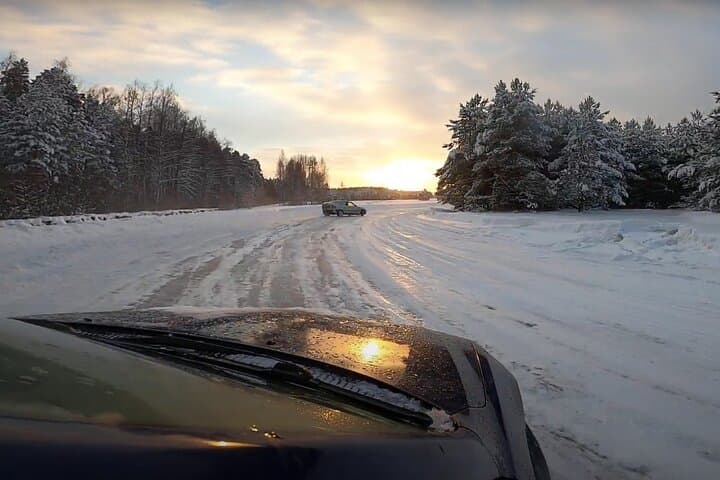 Riga Snow Drifting Experience: Winter Beater Ice Track Ride photo 2
