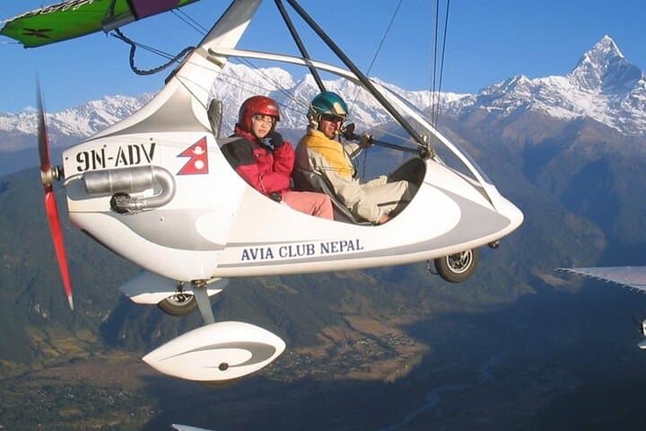 Ultra-Light Mountain Flight Over Pokhara and the Annapurna Range