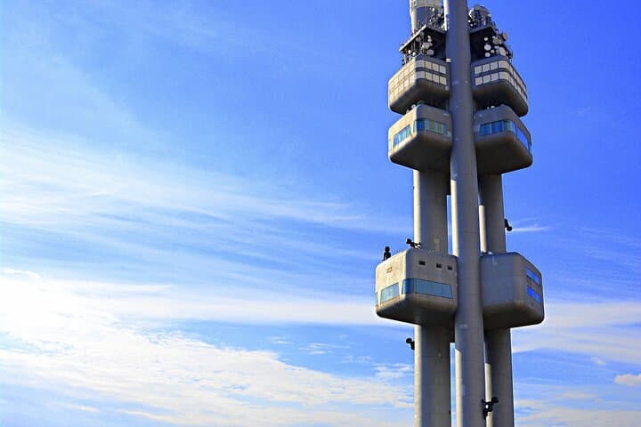 Zizkov TV Tower Observatory: Panoramic Prague Views Up to 100 km