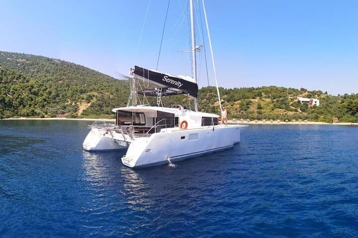 Santorini Oia Private Sunset Catamaran Cruise with BBQ & Drinks photo 5