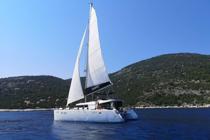 Santorini Oia Private Sunset Catamaran Cruise with BBQ & Drinks photo 6
