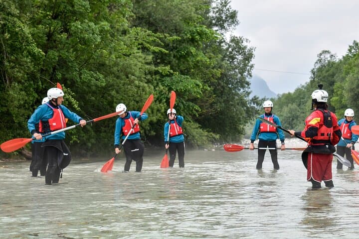 Paddling the Emerald Soča River: 7km Guided Kayak Trip from Bovec photo 2