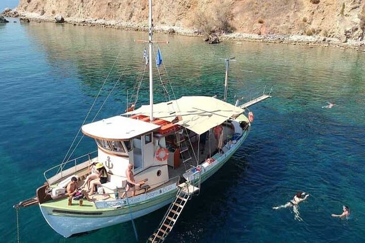 Argostoli Sunset Cruise: Wine, Snorkel & Xi Beach Evening Sail photo 2