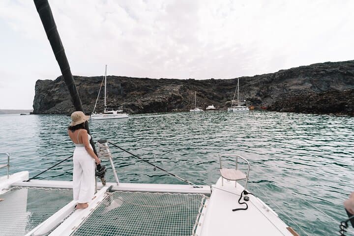 Half-Day Private Catamaran Cruise Around Santorini's Caldera photo 2