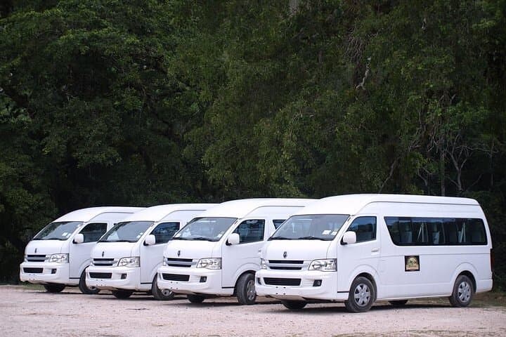 Shared Shuttle San Ignacio to Flores: Air-Conditioned Cross-Border Transfer