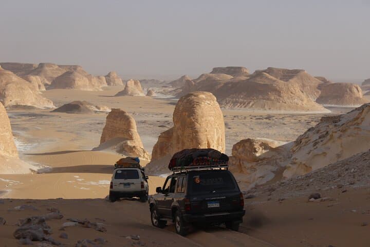 Two-Day Bahariya Oasis Camping: Explore Egypt’s Black & White Deserts with Sandboarding