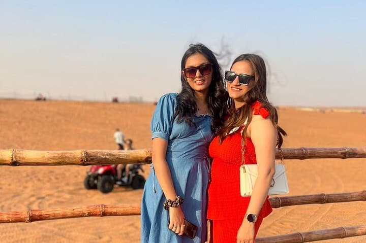 Dubai Desert Safari: Dune Bashing, Camel Ride & BBQ Evening in Lahbab photo 5