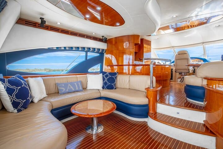 Private 62ft Azimut Yacht Charter in Miami's Biscayne Bay photo 6