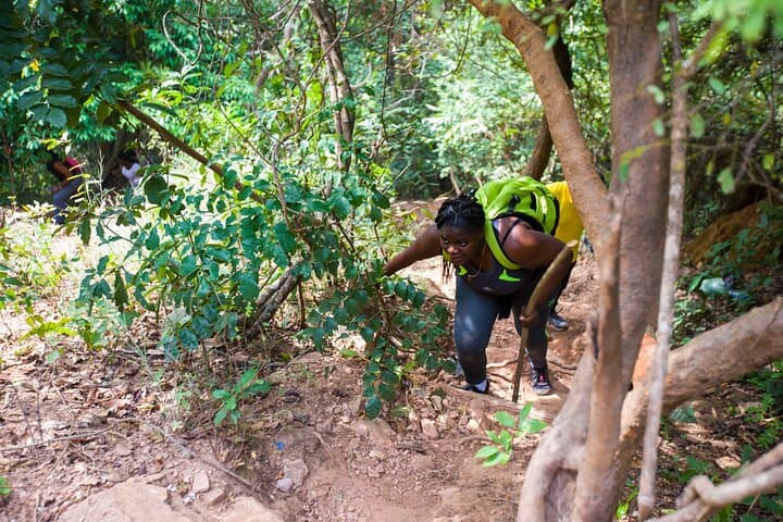 Full-Day Adventure from Accra: Hike, 100-ft Abseil, Kayak & Paintball