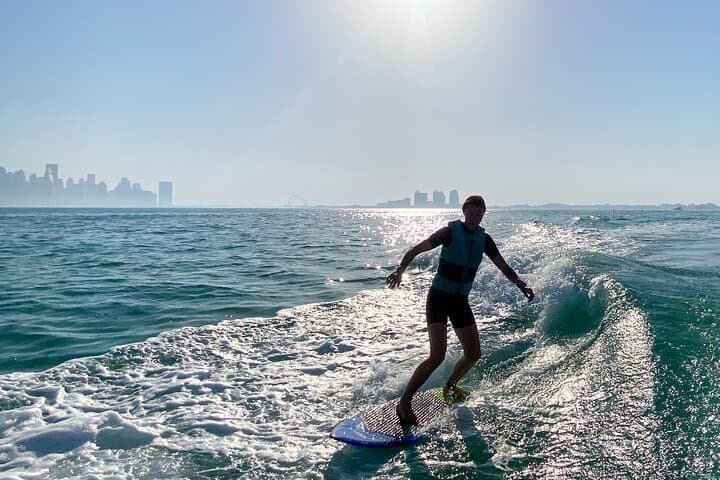 Private Wakesurfing and Wakeboarding Along Doha's Skyline photo 5
