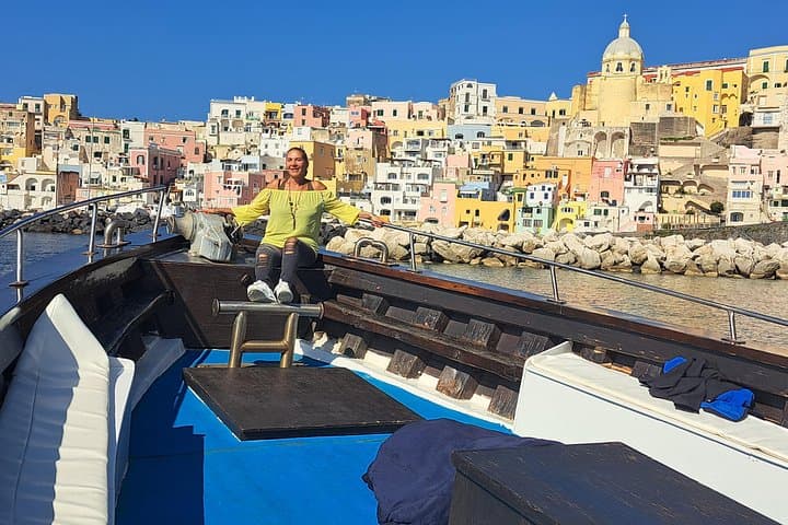 Procida Day Trip from Forio: Vintage Boat Tour with Lunch and Swimming photo 1