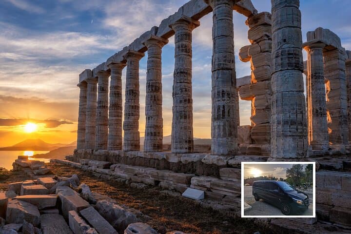 Athens Riviera Sunset: Private Tour to Cape Sounion & Vouliagmeni Lake