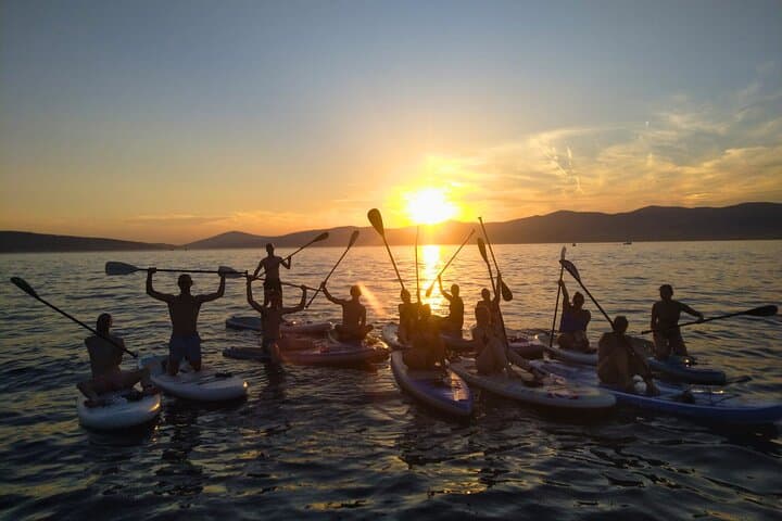 Sunset SUP in Split: Stand-Up Paddle Tour Around Marjan with Wine photo 2