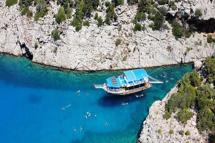 Porto Genoese Boat Trip from Antalya: Mud Baths, Bays & Snorkeling Cruise photo 1