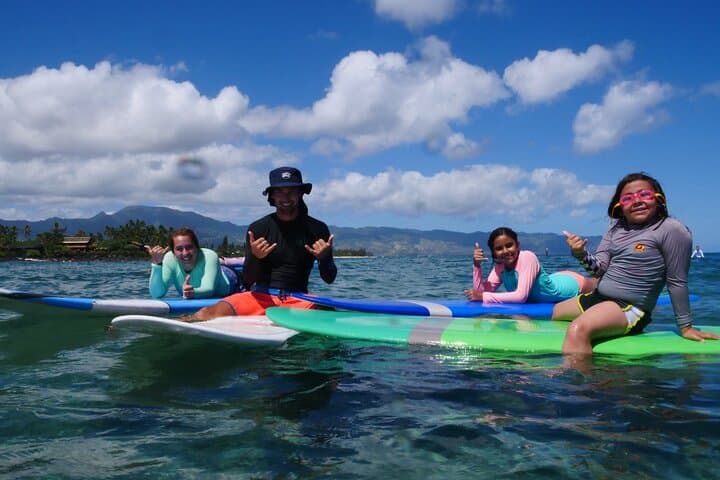Private North Shore Surf Lessons for Small Groups — 2-Hour Beginner Session
