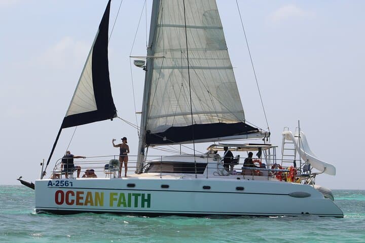 Private Half-Day Catamaran Charter in Aruba — Snorkel, Sails & Open Bar