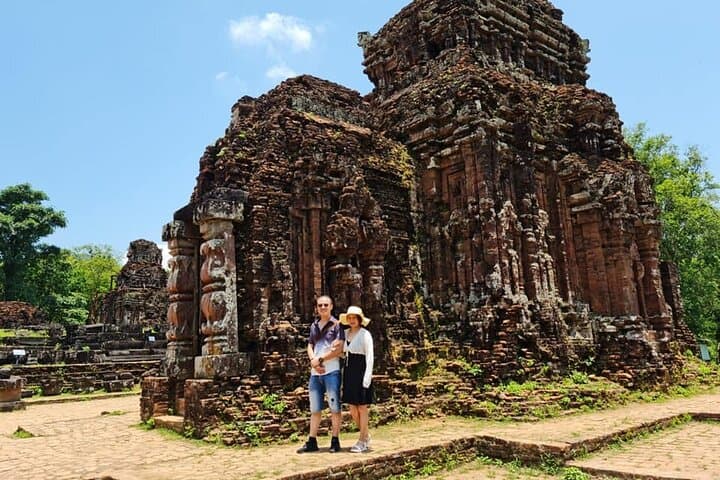 My Son Holyland & Basket Boat Adventure with Lantern Making — Full-Day Private Tour from Hoi An