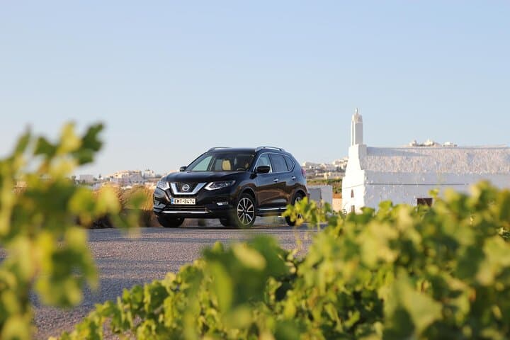 Santorini Wine SUV Private Tour — Volcanic Vineyards & Sunset Tastings