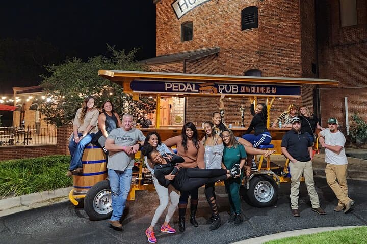 Uptown Columbus Pedal Pub Tour: Broadway Bars, Chattahoochee Views & Local Brews photo 1
