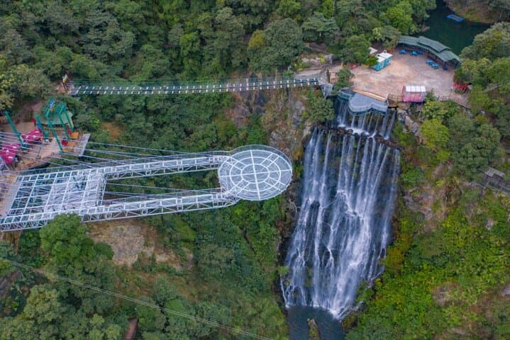 Gulong Gorge Glass Bridge & Underground River Day Tour from Guangzhou