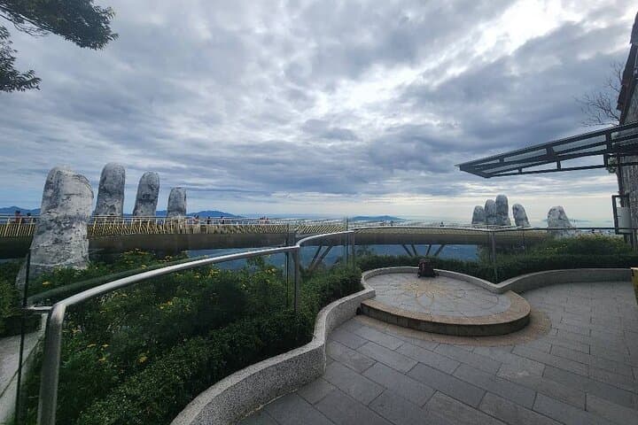 Ba Na Hills Golden Bridge and Marble Mountains Day Tour from Da Nang